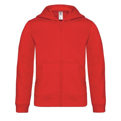 B & C Collection B&C Hooded Full-Zip /Kids Red